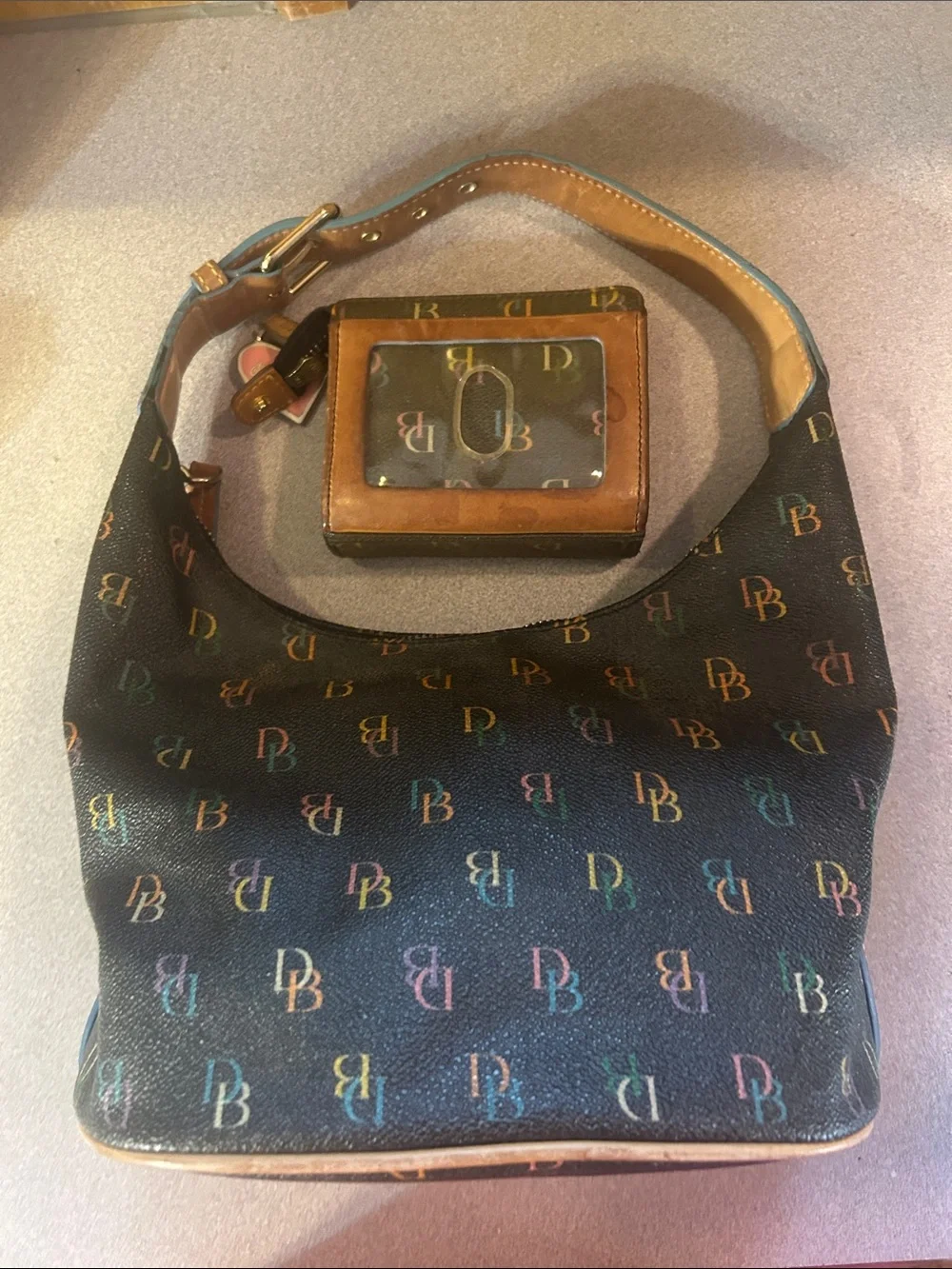 Dooney & Bourke Signature Hobo Bag and Wallet